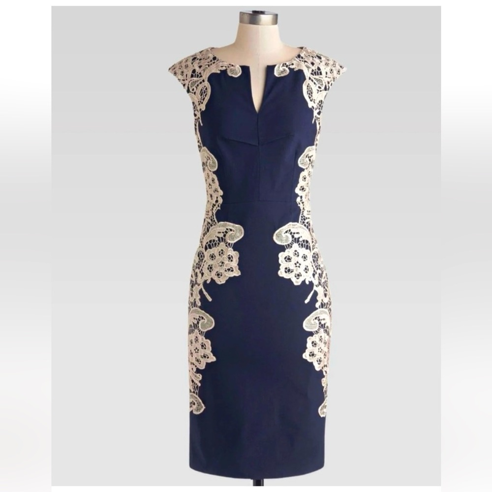 ModCloth Lakeside Libations Dress in Navy